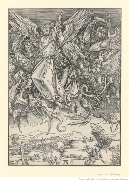 Albrecht Dürer, L’Apocalypse. Saint Michel et le dragon