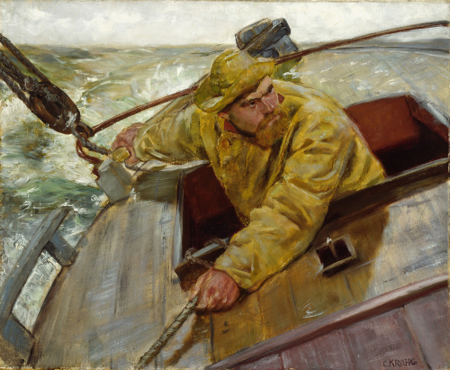 Christian Krohg, La Barre sous le vent !, Oslo, Nasjonalmuseet