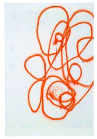 Sans titre, 2000 Peinture à l’émail sur toile de lin 274,32 x 182,88 cm Collection David Madee, New Jersey Courtesy de l’artiste et de la galerie Luhring Augustine, New York