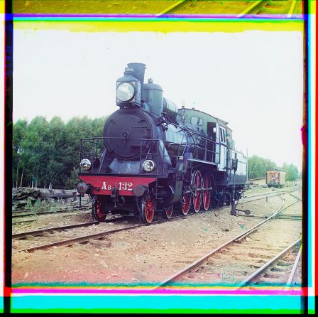 Locomotive "Compound" avec un surchauffeur Schmidt  Library of Congress, Prints & Photographs Division, Prokudin-Gorskii Collection, LC-DIG-prokc-20458