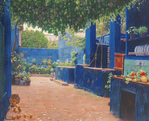 Santiago Rusiñol Patio azul Arenys de Munt