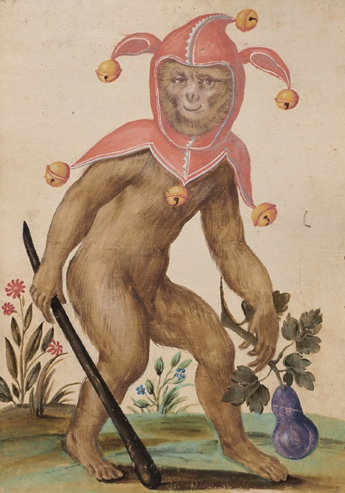 Singe en bouffon (« valet » de la couleur « poire ») © Photo KHM-Museumsverband.