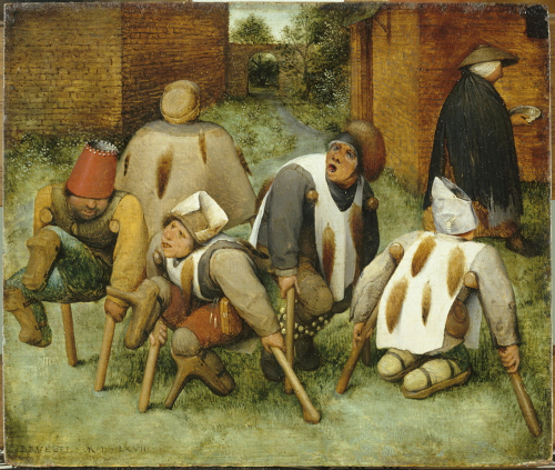 Pieter Bruegel l'Ancien - Les Mendiants ou les Culs-de-jatte