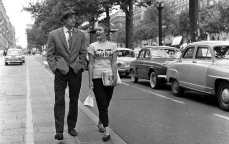 Jean Paul Belmondo & Jean Seberg, Paris, 1959