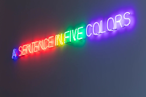 Joseph Kosuth - Self-defined in five colors