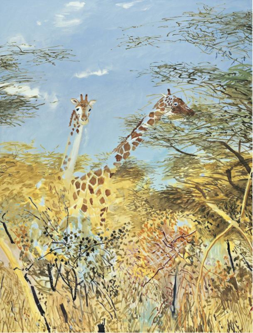 Gilles Aillaud, Girafes, 1989 © Adagp, Paris Crédit photographique : Archives Galerie de France, DR