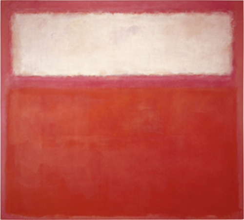 Mark Rothko. Pink and White over Red. 1957