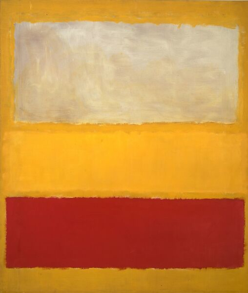 Mark Rothko. No. 13 (White, Red on Yellow), 1958