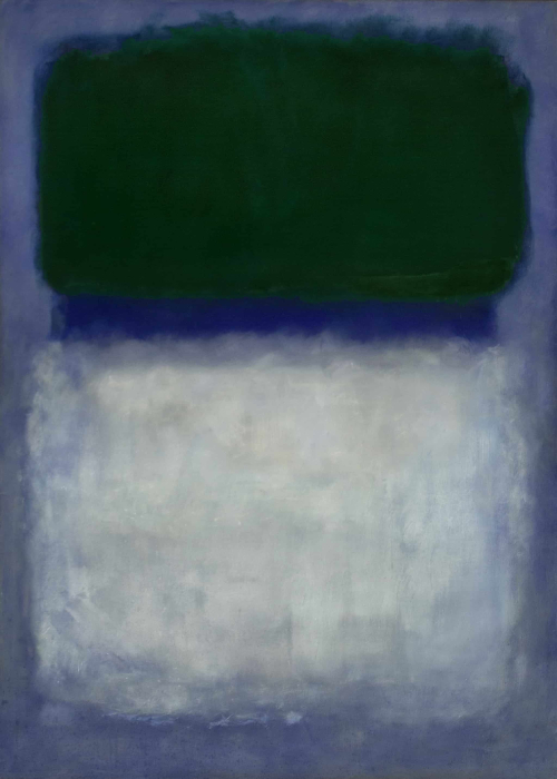 Mark Rothko. Green on Blue (Earth-Green and White). 1956