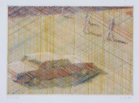 Ein Auto und einige Menschen auf der Strasse (Une auto et quelques personnes dans la rue), 1977, Cabinet d'arts graphiques du Musée d'art et d'histoire, Genève, E 78-0122