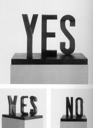 Yes - No, 2003, Fonte de fer 