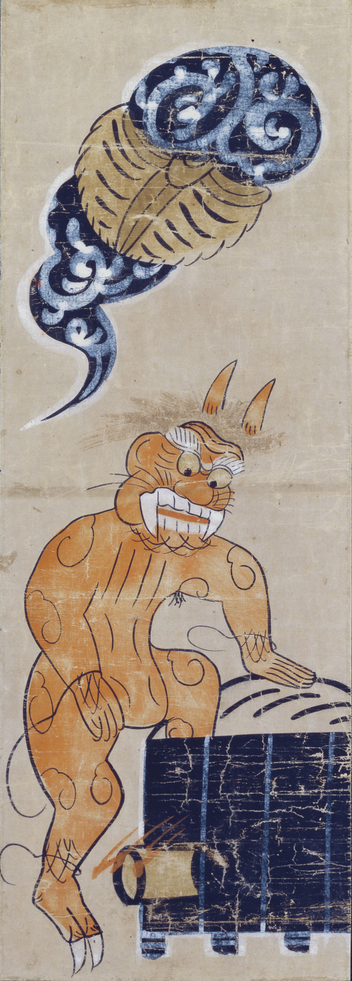 Démon au bain XVIIe siècle, peinture d’Ôtsu The Japan Folk Crafts Museum, Tokyo
