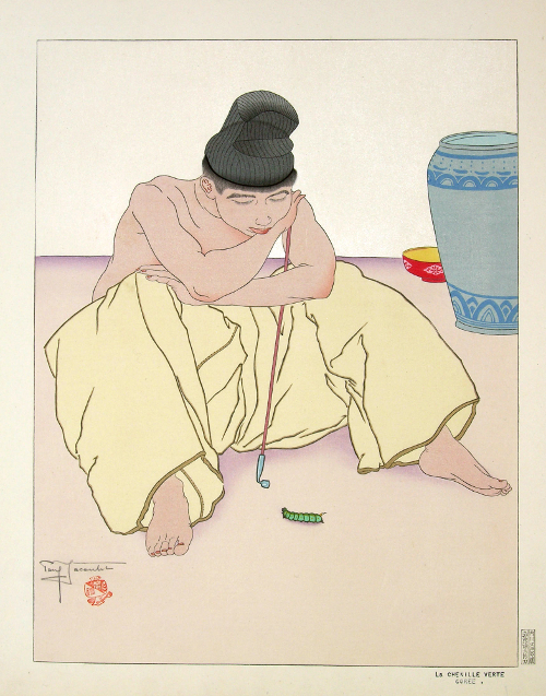 La Chenille Verte. Coree - Paul Jacoulet, 1936