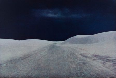 Bernard Plossu     "White Sands, États-Unis, 1980"