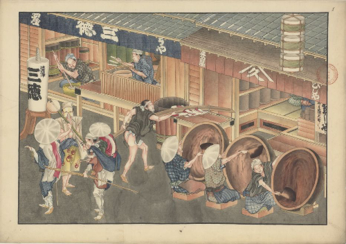 Lavis de couleur / non signés, Katsushika Hokusai Source gallica.bnf.fr / BnF