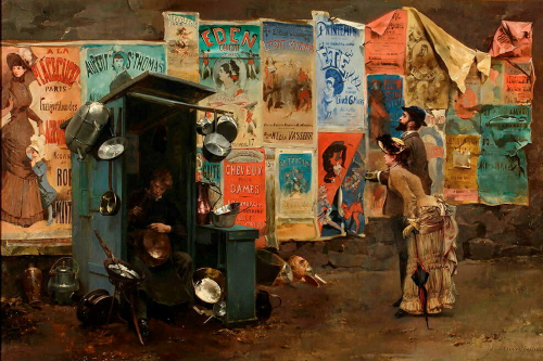 Louis-Robert Carrier-Belleuse, L’Étameur (1882). - Credit:Collection Archives de la Planète, musée départemental Albert-Kahn, département des Hauts-de-Seine - BNF