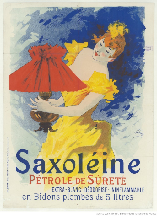 Jules Chéret. Saxoléine pétrole de sûreté
