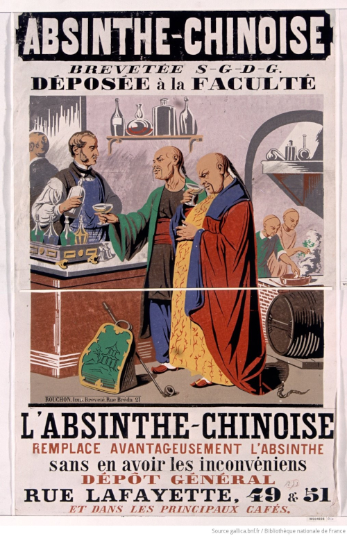 Rouchon Imprimeur. Absinthe chinoise brevetée S. G. D. G.