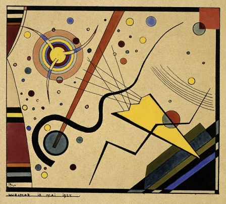 Vassily Kandinsky, Untitled (from the portfolio for Walter Gropius), 1924 / Bauhaus-Archiv Berlin © VG Bild-Kunst (Royalties Collection Society), Bonn