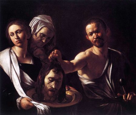 Caravage, Salomé recevant la tête de saint Jean-Baptiste (Londres, National Gallery)
