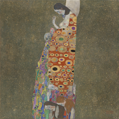 Gustav Klimt Hope, II 1907-08