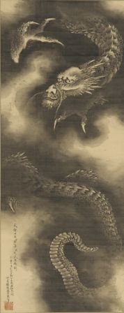 Hokusai, Dragon dans les nuages