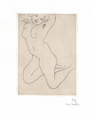 Nu à genoux, les bras derrière la tête, Henri Matisse, 1930