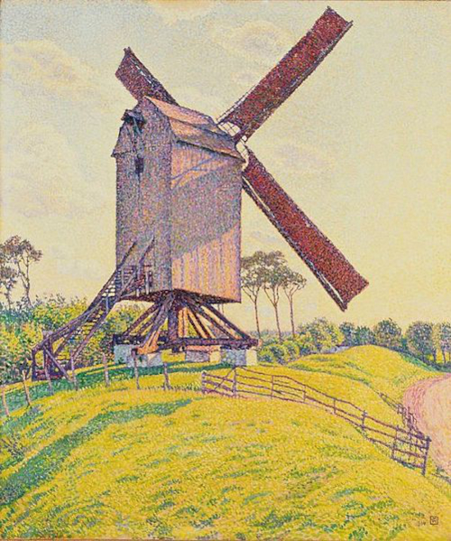 Théo Van Rysselberghe - Le moulin du kalf à knokke